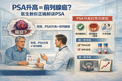 PSA偏高就是前列腺癌吗?医生教你正确解读PSA