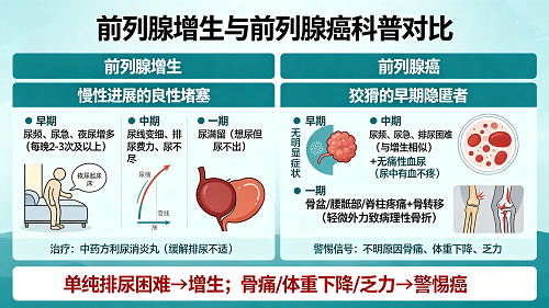 前列腺增生与前列腺癌科普