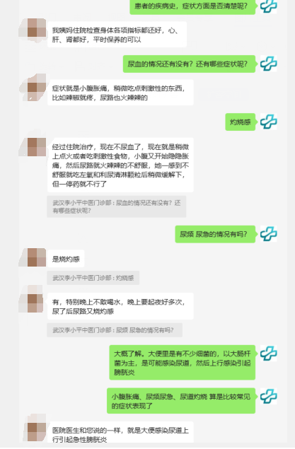 便秘诱发膀胱炎反复难愈,中药调理七疗程后复查康复